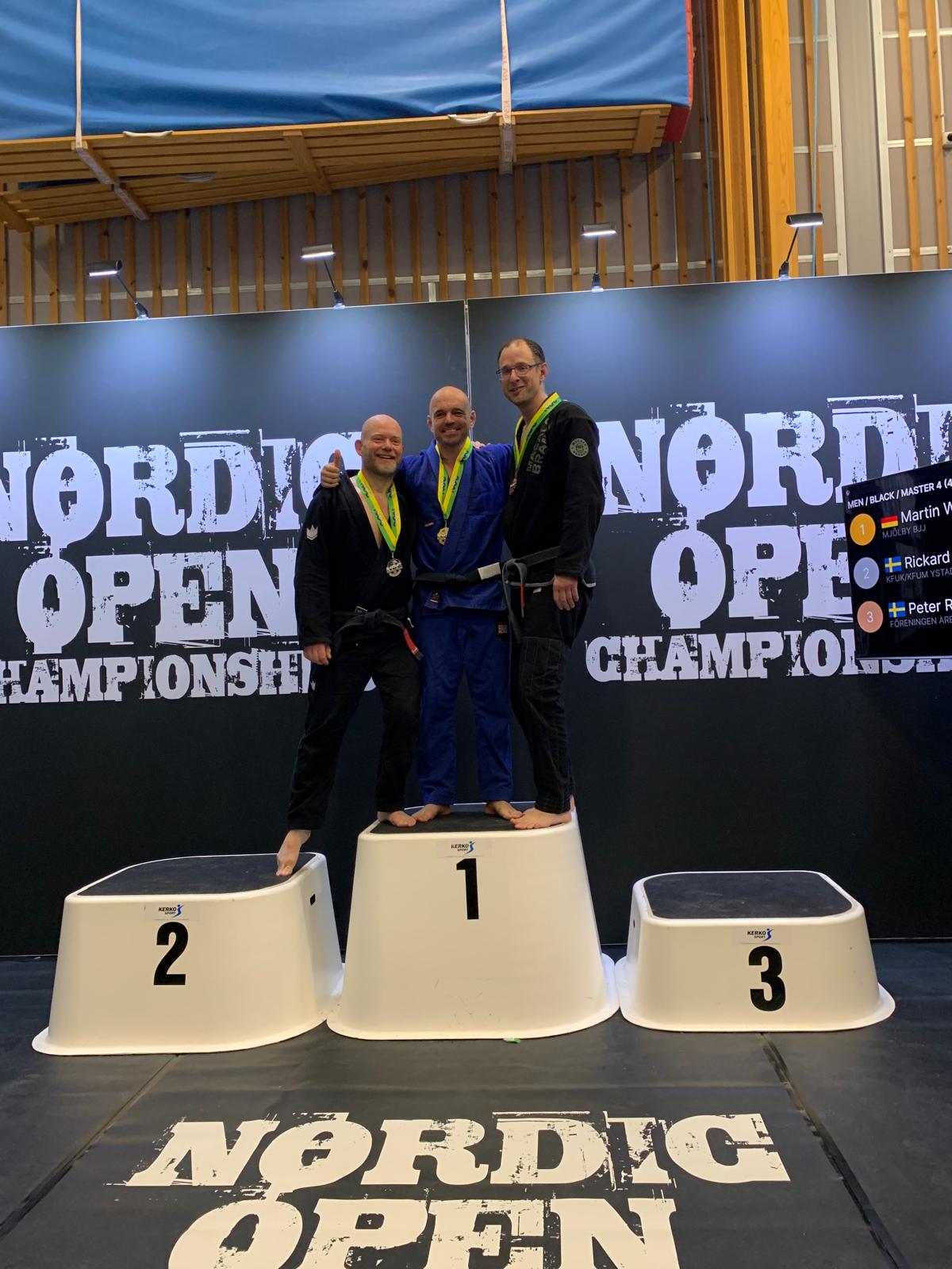Martin Weigelt vinner guldmedalj på Nordic Open